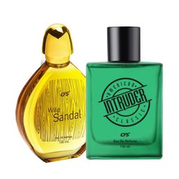CFS Set Of 2 Intruder & Wild Sandal Perfume-100ml Each image 4