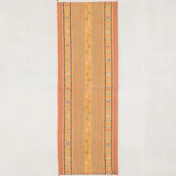 Eyaas Yellow & Red Woven Design Pure Cotton Rectangular Table Runner image 5