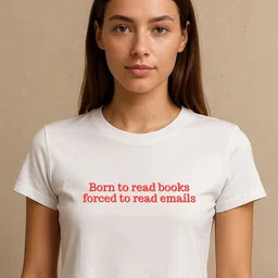 Art By Ritik Born To Read Typography Printed Cotton Crop Tshirts-image-35