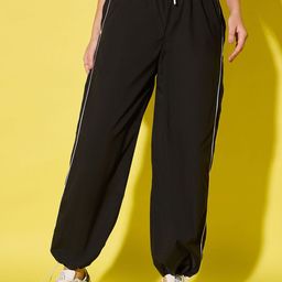 DIMPY GARMENTS Women Relaxed High-Rise Wrinkle Free Joggers Trousers-image-26