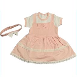 Fareto Infants Pure Cotton Rompers With Headband-19