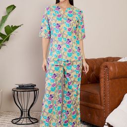 July Women Printed Night suit-image-61