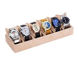 AZYEEA Cream-Coloured 6-Slot Watches Organiser-image-25
