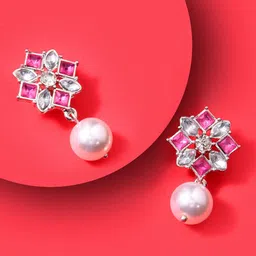 Kalakrith Milano Geometric Drop Earrings-image-50