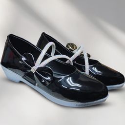 FootStation Girls Black Canvas Mojaris-image-35