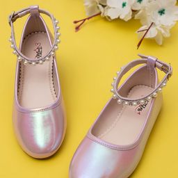 toothless Girls Embellished Round Toe Ballerinas-image-88