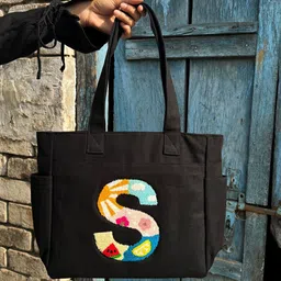 TSANTA Embellished Structured Tote Bag-image-74