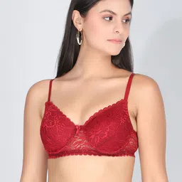 StyFun Floral Bra Full Coverage Underwired Lightly Padded image 2