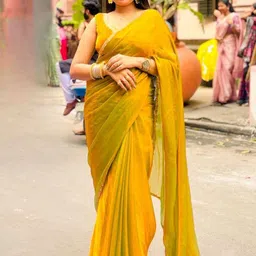 DIVASTRI Solid Embellished Beads and Stones Ilkal Saree-image-83