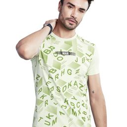 BE POSITIVE Men Typography Printed Round Neck Slim Fit Cotton T-shirt-image-97