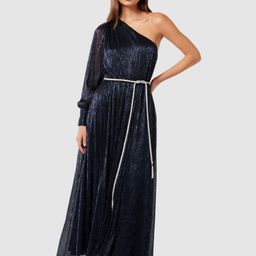 Forever New One Shoulder Bishop Sleeve A-Line Maxi Dress-image-13