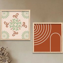 WALLLANE Set of 2 Abstract Wood Wall Art-image-76