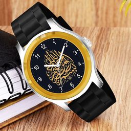 Gopal Shopcart Unisex Printed Dial & Straps Analogue Watch B9050G BLK Islamic NUM02 CD-image-83