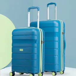Stony Brook by Nasher Miles Saturn Set of 2 Striped Hard-Sided Trolley Bags-image-7