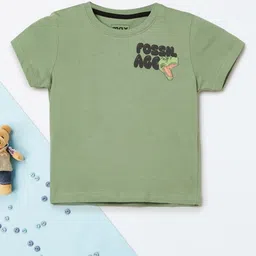 max Boys Typography Printed Round Neck Cotton T-shirt-picture-40