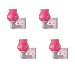 Somil Premium Designer Glass Wall / Night Lamp Elegant & Stylish Dcor Accent for Modern Interiors, color- Pink, White, Size- 20 X 25 X 20.5 CM-image-23