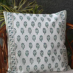 Weaves of Tradition White & Blue Ethnic Motifs Square Cushion Covers-image-69
