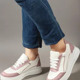 CORSICA Women Colourblocked PU Sneakers-17