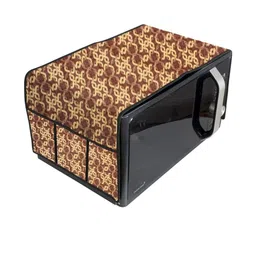Waterproof & Dustproof PVC Microwave Oven Top Cover with 6 Utility Pockets Trel-image-24