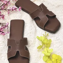 Froh Feet Women Open Toe Flats-34