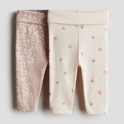 H&M 2-Pack Cotton Jersey Leggings-image-33