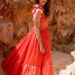 All About You Women Square Neck Smocked Maxi Fit & Flare Dress-image-71