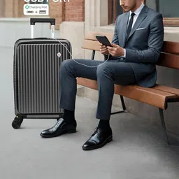 EVERBEST Hard Sided Trolley Suitcase-56