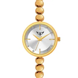 WHITE BIRD Women Brass Dial & Bracelet Style Straps Analogue Watch 5100 Gold D White-picture-40