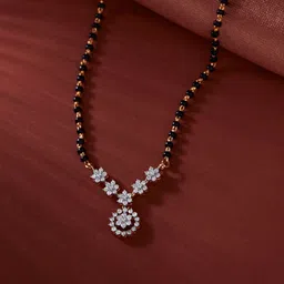 Anouk Gold-Plated Artificial Stones Studded and Beaded Mangalsutra-10