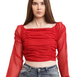 OH MI DIOS Women Square Neck Crop Top-image-21