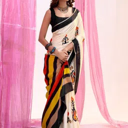 Mitera Embellished Silk Blend Designer Tussar Saree-picture-17