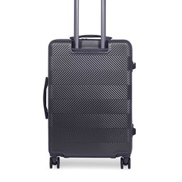 Luggero Unisex Textured Hard Sided 360-Degree Rotation Medium Trolley Bag image 4