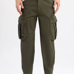 DeFacto Men Regular Fit Cargos Trousers-image-57