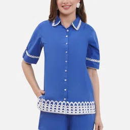 bellamia Embellished Shirt With Shorts Co-Ords-image-11