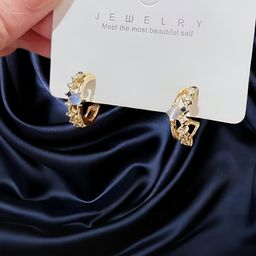 AKISON JEWELS Contemporary Half Hoop Earrings-picture-37