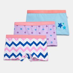 You Got Plan B Girls Pack Of 3 Printed Boy Shorts-image-50