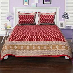 E Elma Unisex Red Bedsheets-image-21