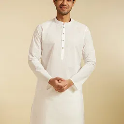Diwas by Manyavar Men Thread Work Kurta-image-58