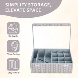 aura Kuber Industries Grey Set of 1 Regular Drawer Organiser Organisers image 5
