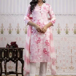 Anouk Rustic Women Floral Printed Regular Pure Cotton Kurta with Dhoti Pants & With Dupatta-picture-44