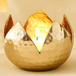 Home Centre Gold-Toned Candle Holder-image-48