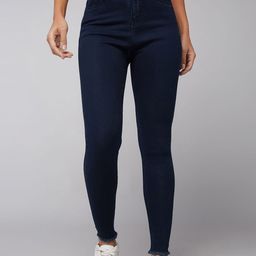 DOLCE CRUDO Women Skinny Fit High-Rise Stretchable Jeans-picture-27