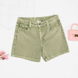 Pantaloons Junior Girls Denim Cotton Shorts-picture-29