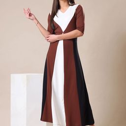 PURVAJA Fit & Flare Maxi Dress-image-11