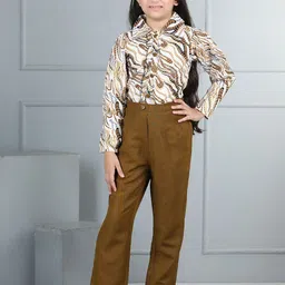 Cutiekins Girls Printed Top with Trousers-image-23