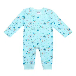 Superminis Infants Animal Printed Thermal Cotton Round Neck Romper-image-31