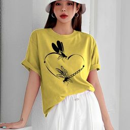 kintu parantu Women Graphic Printed Regular Fit T-shirt-image-114