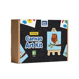 Mini Leaves Mini Canvas Craft Art Paint Kit-10