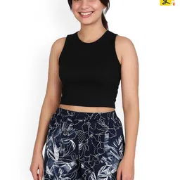 GAB Women Printed High-Rise Shorts-57
