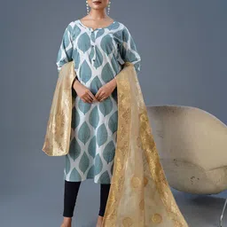 flaher Ethnic Motifs Woven Design Dupatta with Zari-picture-46